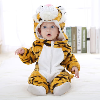 Safari Baby Rompers, Tiger Style