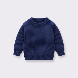 Knitted Baby Sweater/ Baby Clothes/ Blue