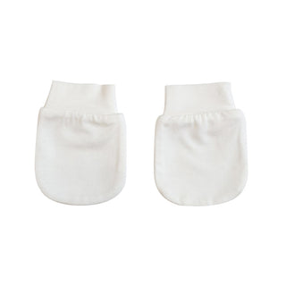 Baby Mitts/ Gloves, White